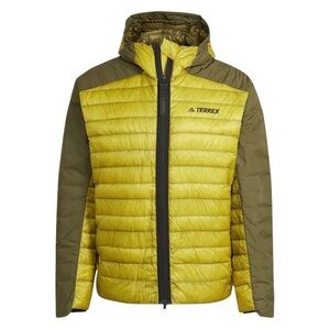 ADIDAS TERREX Men’s Yellow and Green Jacket Down Puffer Small Packable